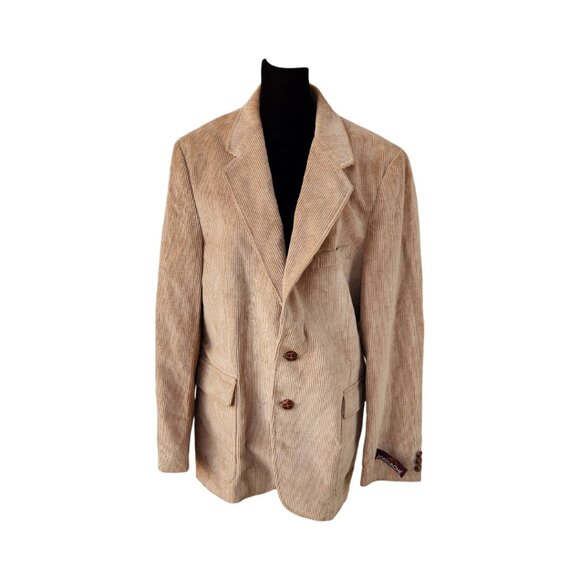 Vintage Jordache Tan Corduroy Blazer Jacket Size M Beige NWT Style - Picture 5 of 6